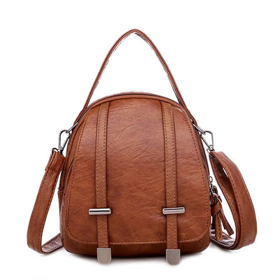 Bolso de hombro mujer diseño compacto cuero estilo vintage - Miranda