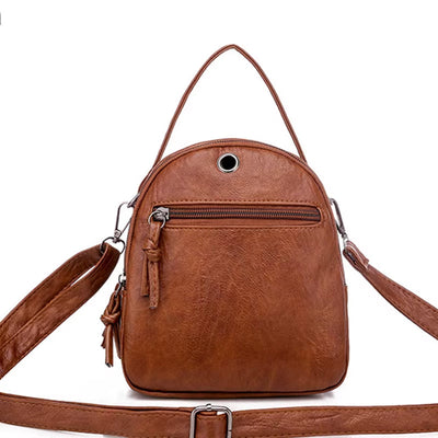 Bolso de hombro mujer diseño compacto cuero estilo vintage - Miranda