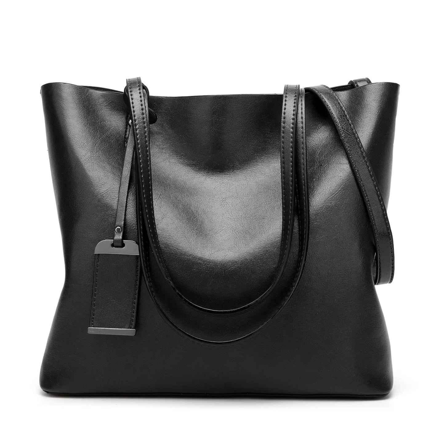 Bolso de hombro para mujer estilo retro cuero liso burdeos - Elea