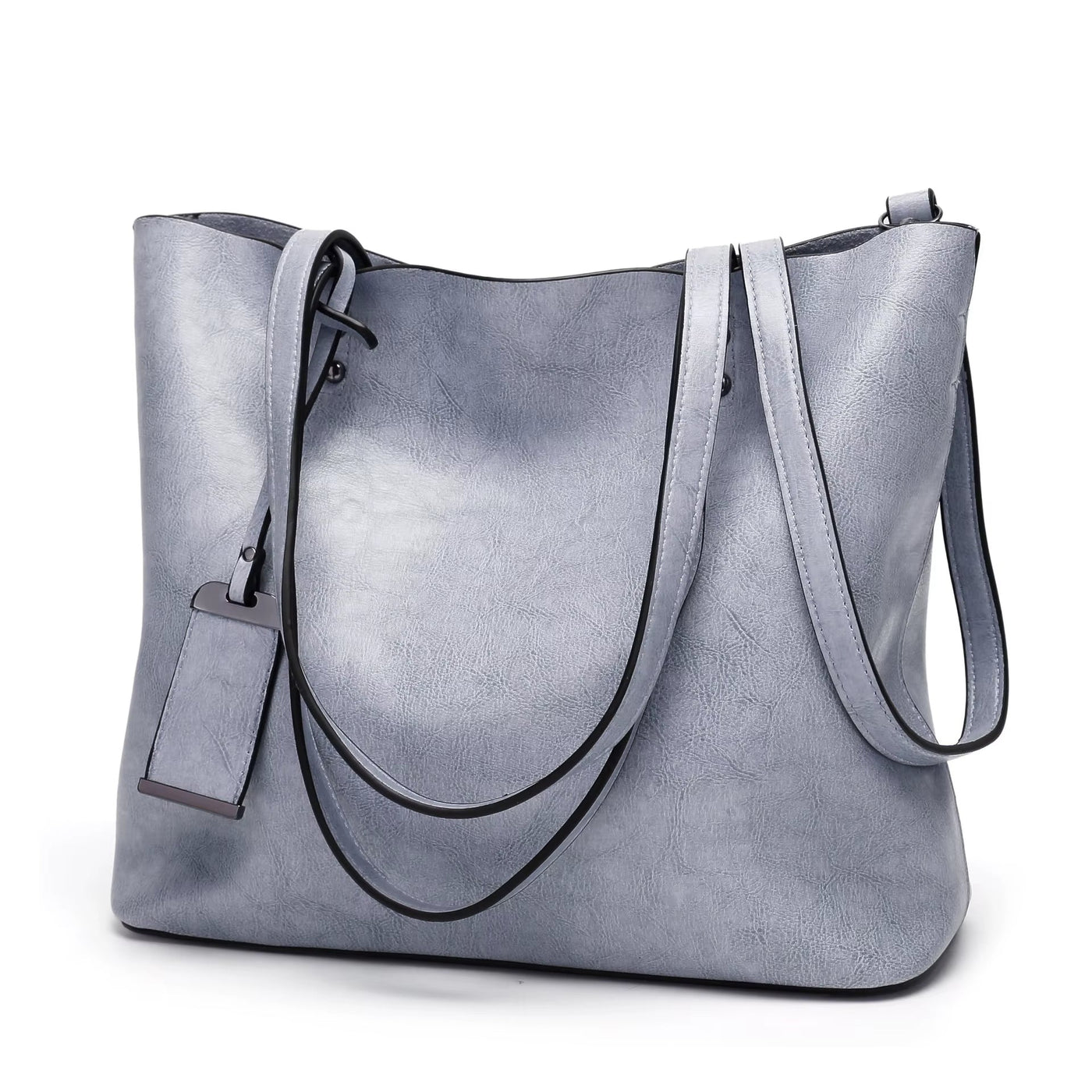 Bolso de hombro para mujer estilo retro cuero liso burdeos - Elea