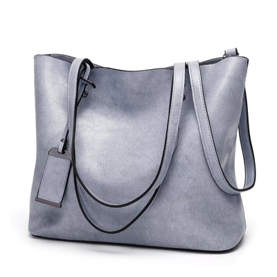Bolso de hombro para mujer estilo retro cuero liso burdeos - Elea