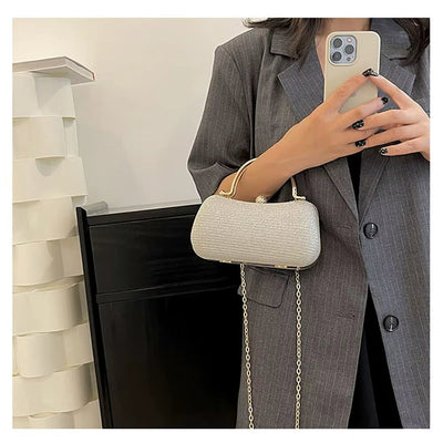Bolso de noche mujer con detalle brillante con asa joya - Dhalia