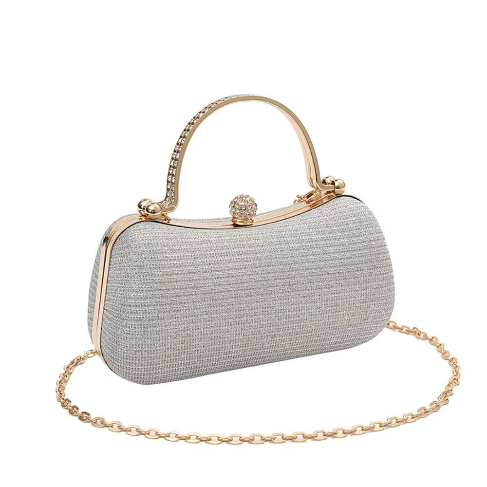 Bolso de noche mujer con detalle brillante con asa joya - Dhalia