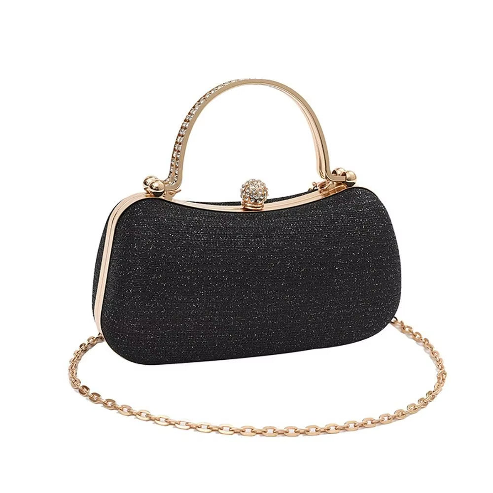 Bolso de noche mujer con detalle brillante con asa joya - Dhalia
