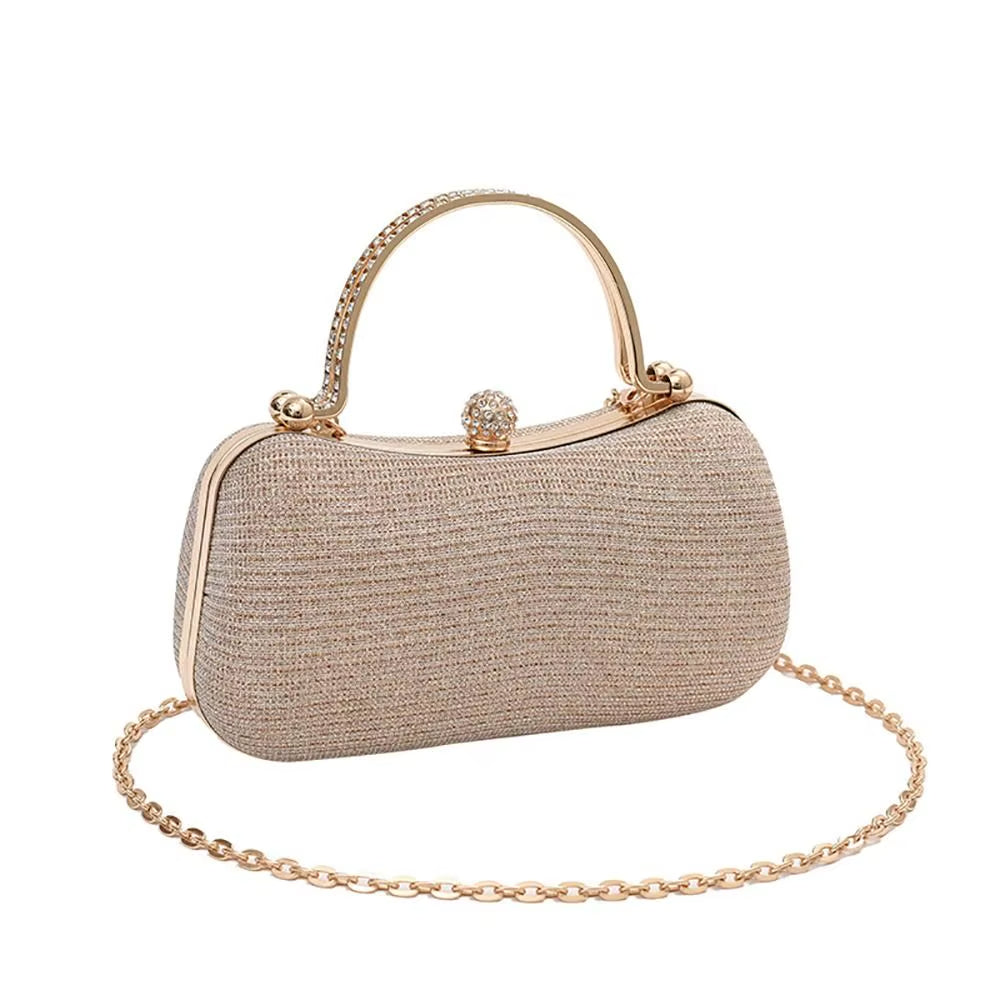 Bolso de noche mujer con detalle brillante con asa joya - Dhalia