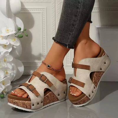 Sandalias para mujer de plataforma con suela TPR suave - Aitana