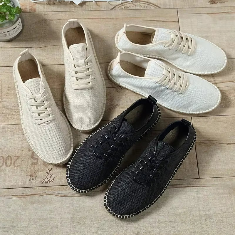 Alpargatas hombre lino transpirable estilo casual - Mauro