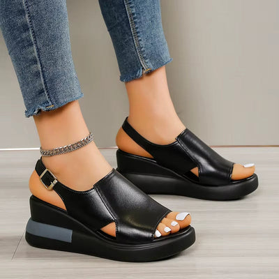 Sandalias para mujer plataforma sintética diseño abierto - Renata