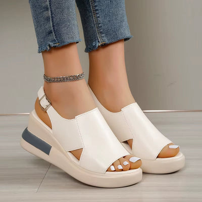 Sandalias para mujer plataforma sintética diseño abierto - Renata
