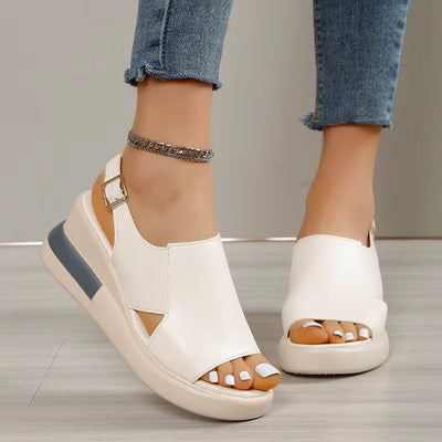 Sandalias para mujer plataforma sintética diseño abierto - Renata