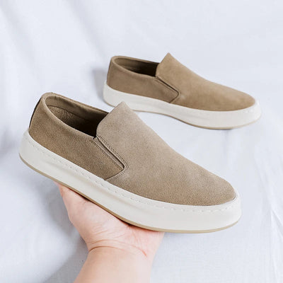 Mocasines para hombre ante premium diseño sin cordones - Rodrigo