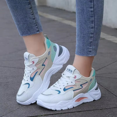 Zapatillas deportivas para mujer de malla transpirable con plataforma gruesa - Valeria