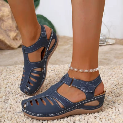 Sandalias para mujer con corte calado y suela ergonómica - Mariela