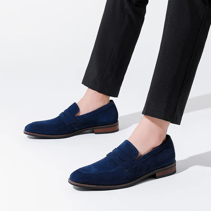 Mocasines hombre cuero gamuza estilo clásico - Lancaster