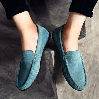 Mocasines hombre gamuza genuina estilo casual - Larkstone