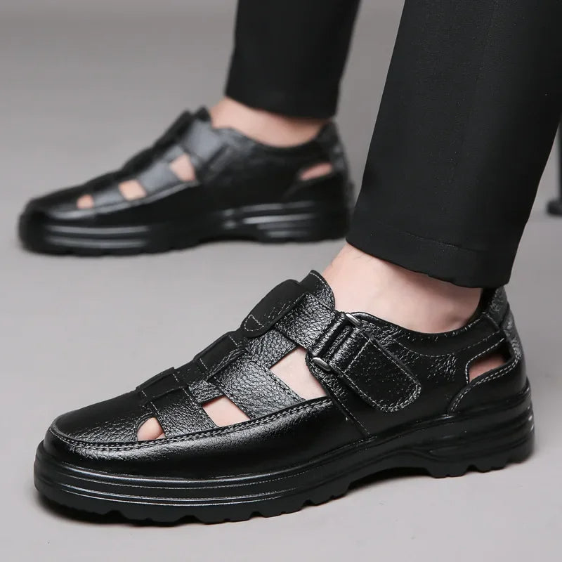 Zapatos calados hombre cuero transpirable clásico - Velmar