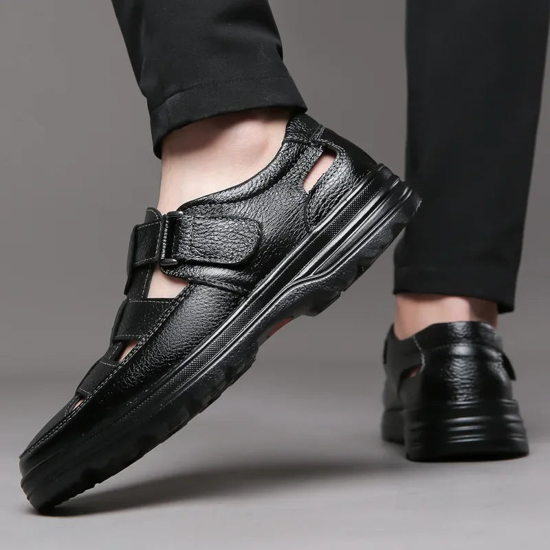Zapatos calados hombre cuero transpirable clásico - Velmar
