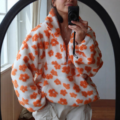 Sudadera polar para mujer con bolsillo amplio - Liora