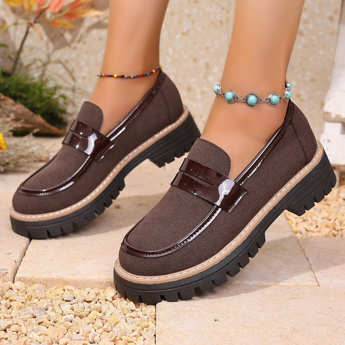 Mocasines mujer suela gruesa - Selene