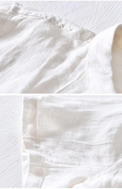 Camiseta polo hombre lino transpirable estilo casual - Julián