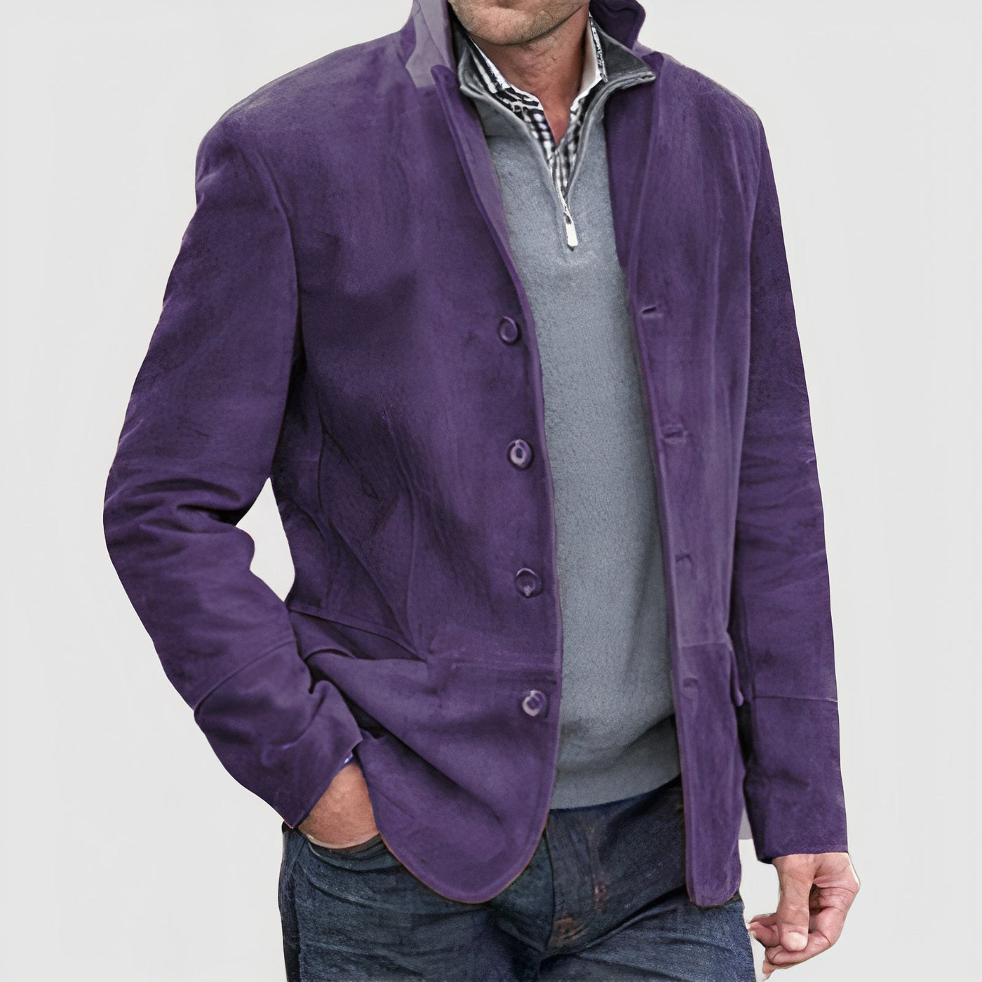 Theo - Chaqueta de estilo vintage para hombre