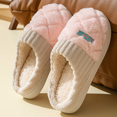 Zapatillas de invierno unisex de felpa antideslizante Rombe - Elen