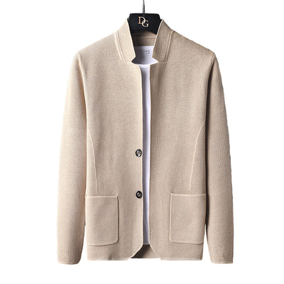 Chaqueta de punto para hombre con cuello mao - Karl