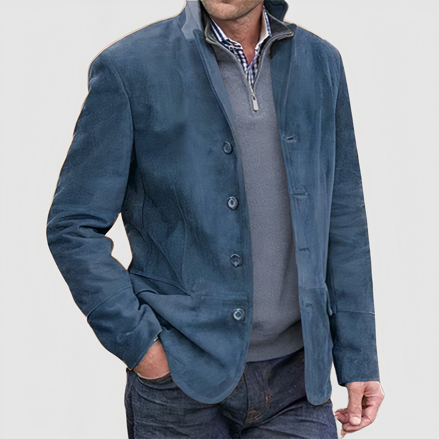 Theo - Chaqueta de estilo vintage para hombre