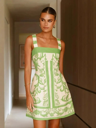 Samira - Vestido Estampado de Verano para Mujer