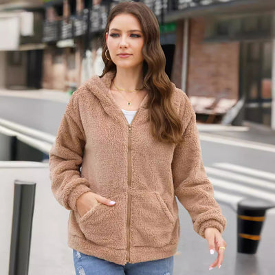 Chaqueta afelpada para mujer con cremallera - Nayara