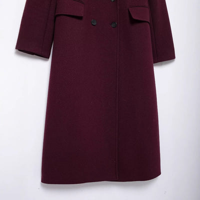 Abrigo de temporada con doble botonadura para mujer - Eline