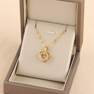 Collar Corazón Doble Mujer - Liora