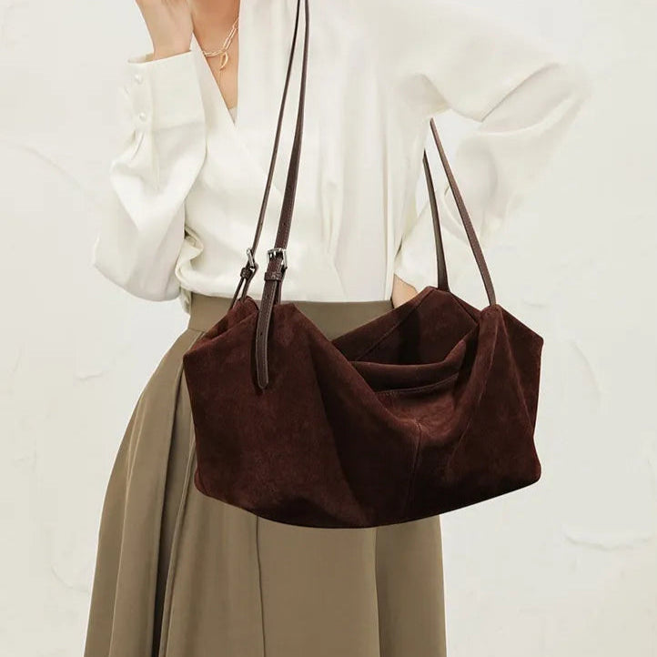 Bolso bandolera estilo gamuza para mujer - Lola
