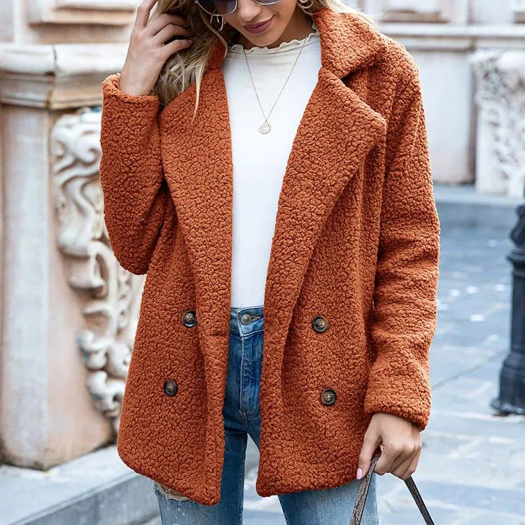 Abrigo mujer borrego casual - Julieta