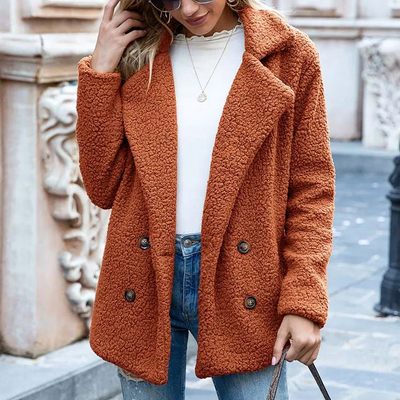 Abrigo mujer borrego casual - Julieta