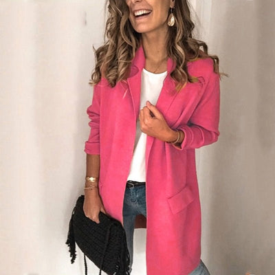 Bona - Chaleco blazer largo y elegante