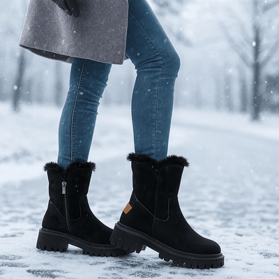 Botas para mujer efecto gamuza - Serelinne