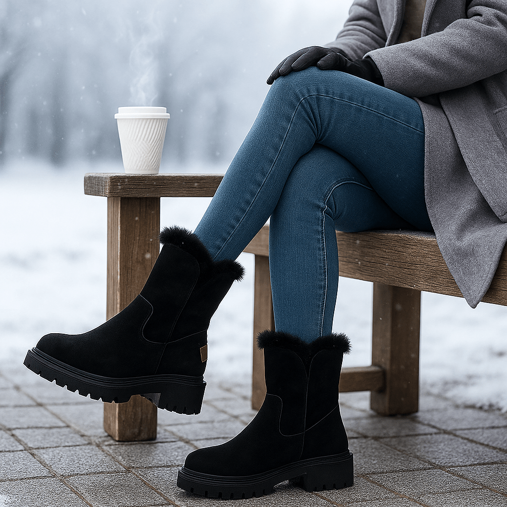 Botas para mujer efecto gamuza - Serelinne