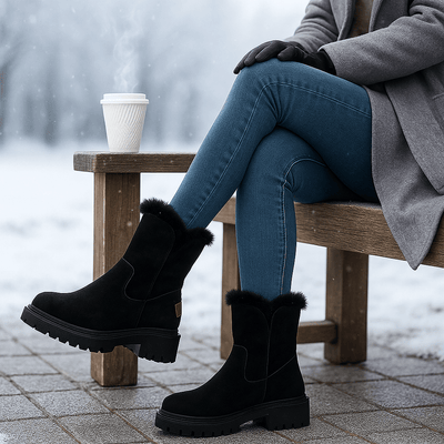 Botas para mujer efecto gamuza - Serelinne