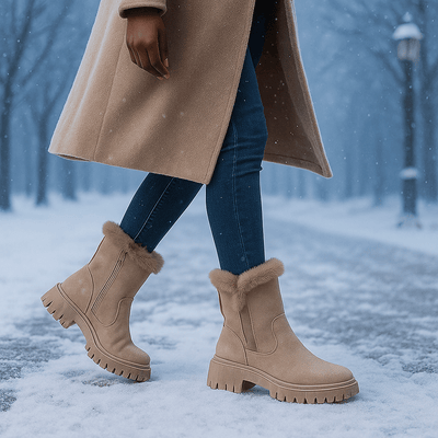 Botas para mujer efecto gamuza - Serelinne
