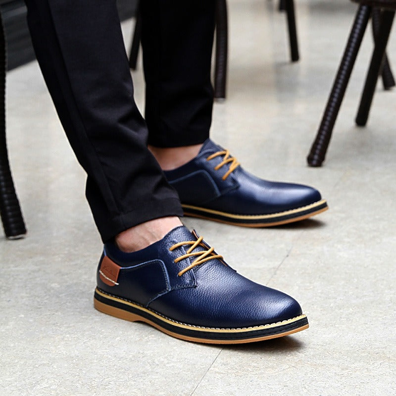 Zapatos Oxford de piel para hombre de alta calidad en varios colores