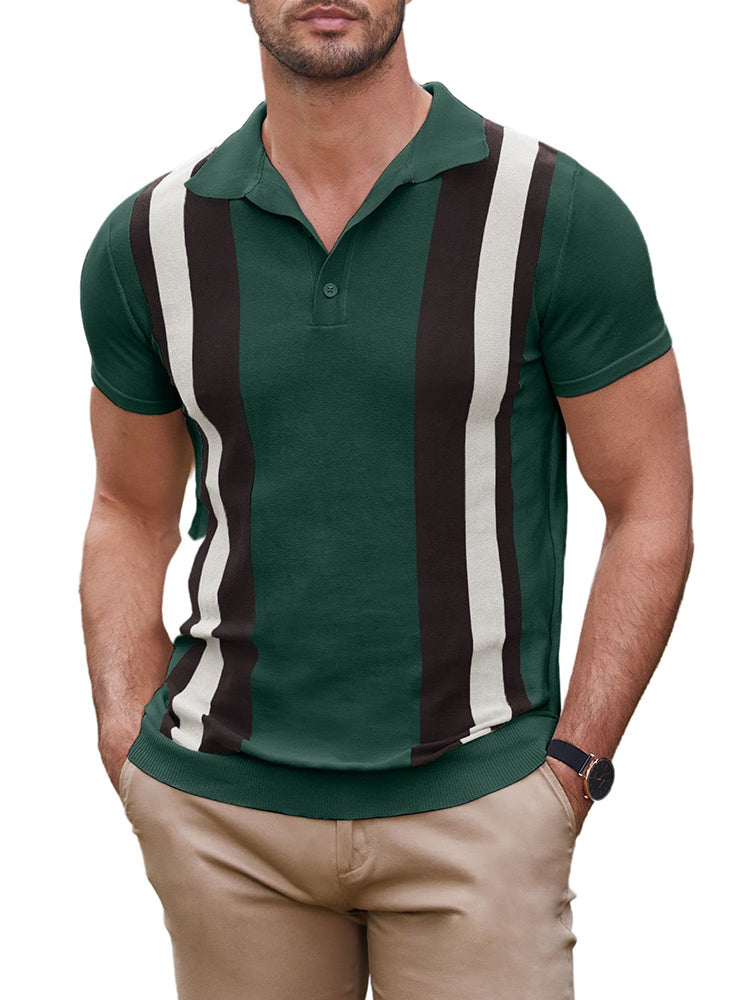 Alessando - Polo de Punto de Manga Corta vintage