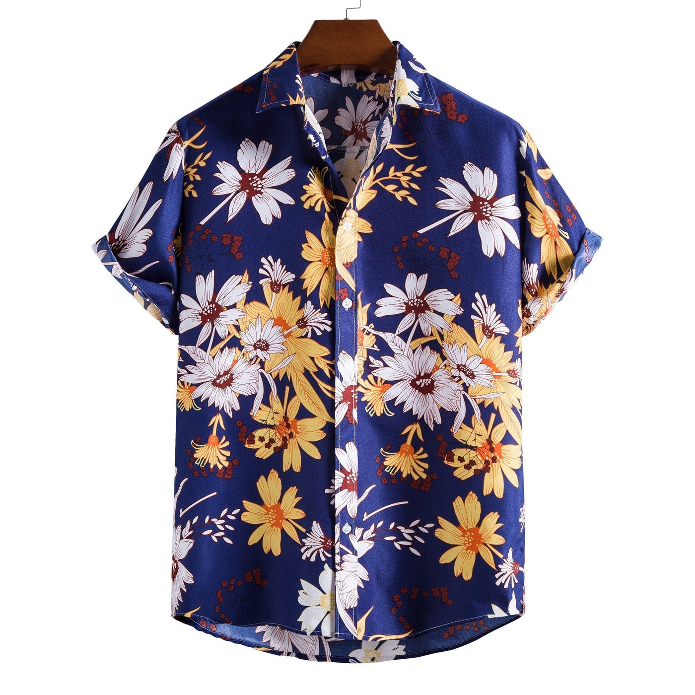 Camisa tropical de manga corta para hombre para todas las fiestas