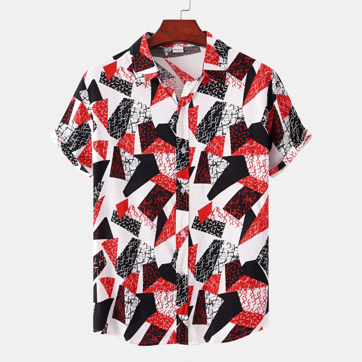 Camisa exótica de manga corta para hombre con estampado floral