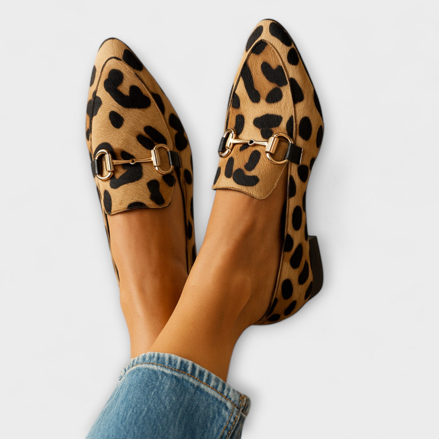 Mocasines de dama estampado leopardo - Sahara