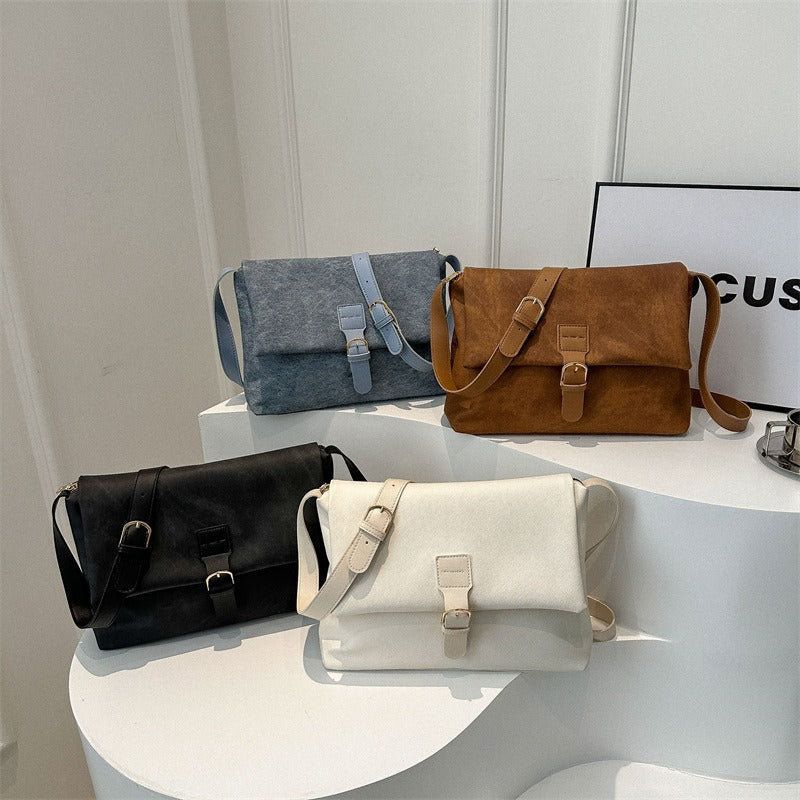 Bolso bandolera mujer piel sintética diseño minimalista - Léa