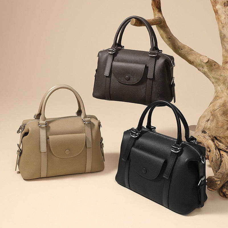 Bolso de mano para mujer de piel sintética diseño estructurado - Renata