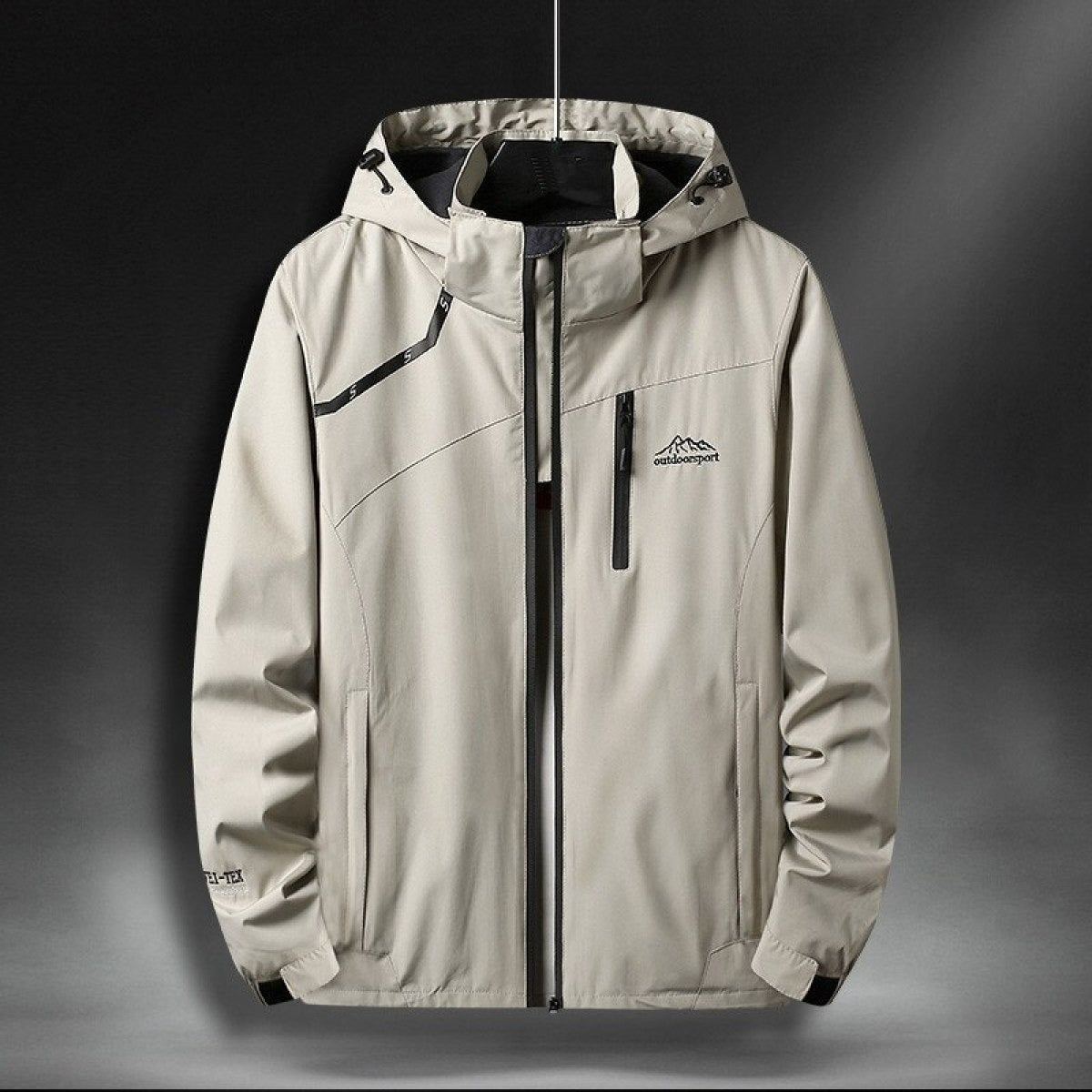 Chaqueta impermeable hombre con capucha estilo outdoor - Florian