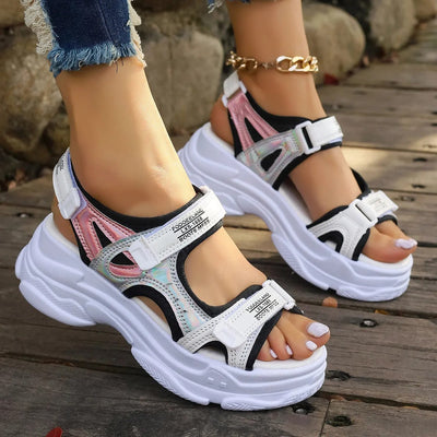 Sandalias deportivas mujer plataforma ligera diseño futurista - Alexia