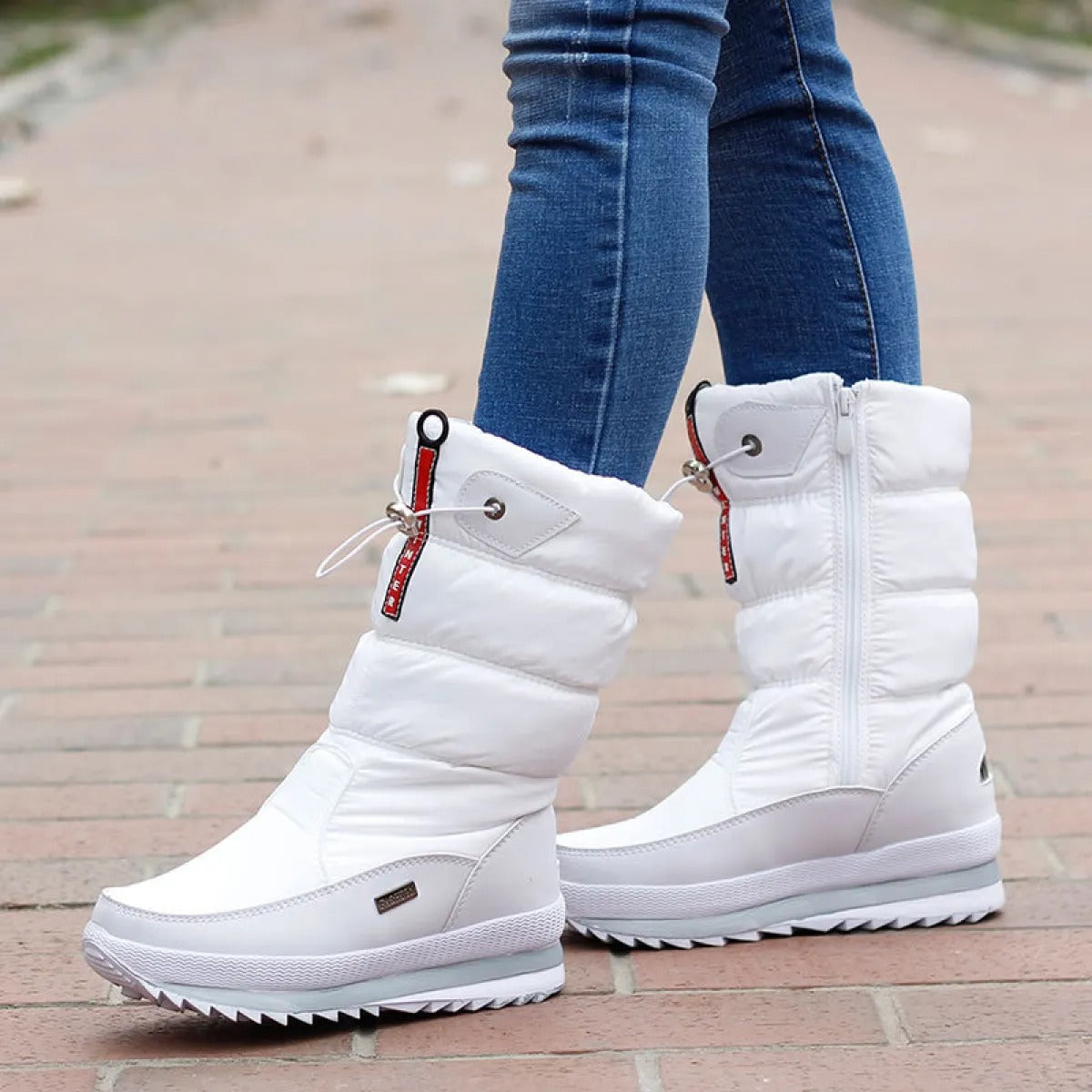 Botas mujer nieve acolchadas impermeables caña alta - Flavia